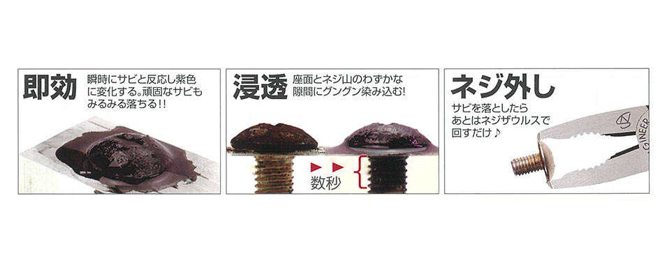 即効,浸透,ネジ外し